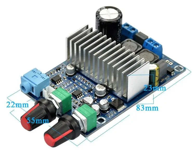 Assembeld DC12-24v TPA3116 сабвуферный усилитель плата поддержка 100 Вт Выход басов