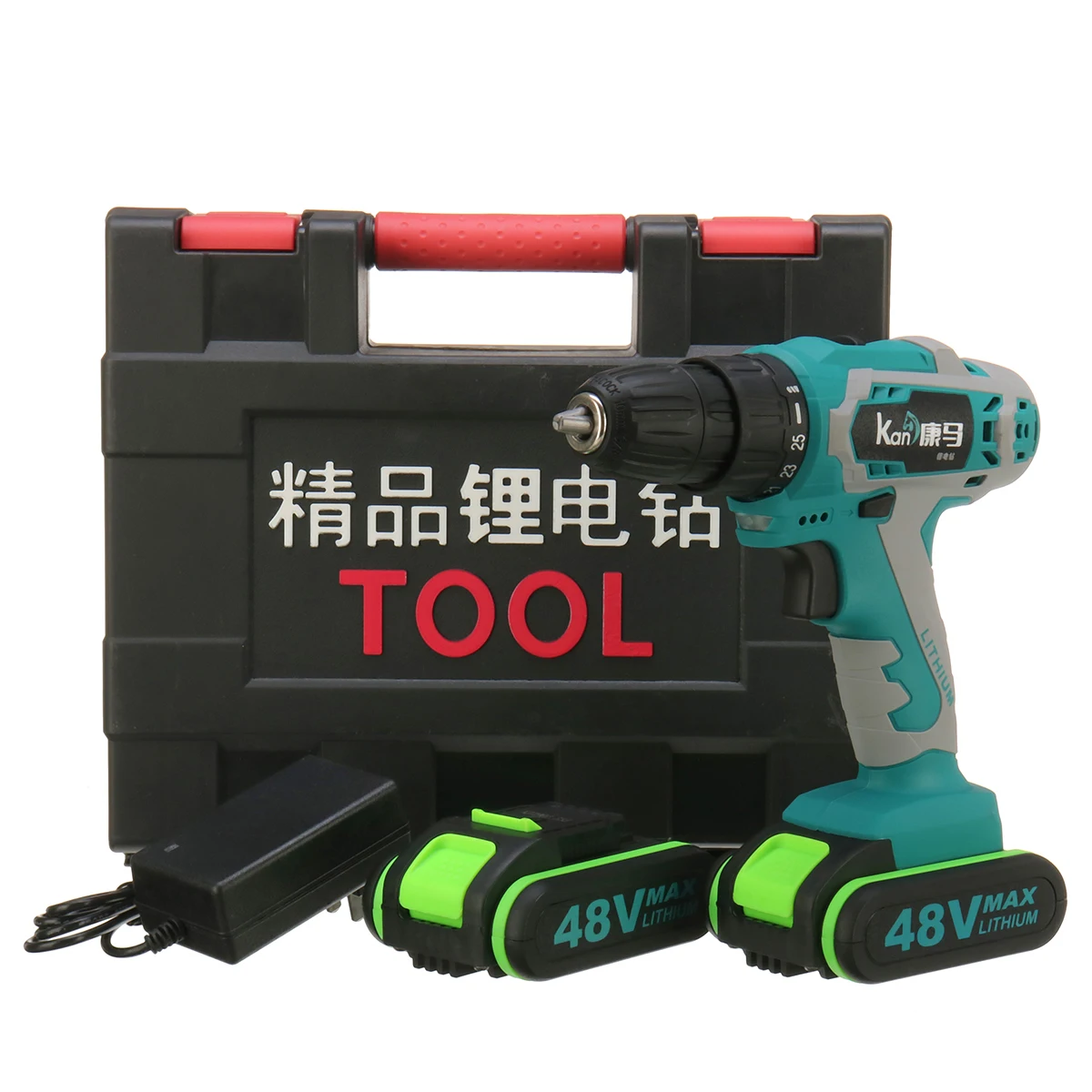 

48V Dual Speed Brushless Cordless Electric Impact Drill Hammer Screwdriver LED Lighting