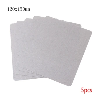 

5Pcs Mica Plate Sheets Microwave Oven Replace Part 120x150mm Universal For Midea