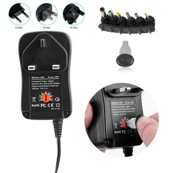 

AC DC Adaptor Multi-Function Adjustable Voltage Power Supply Adapter 3V 4.5V 5V 6V 7.5V 9V 12V US UK EU Plug Charger Supply