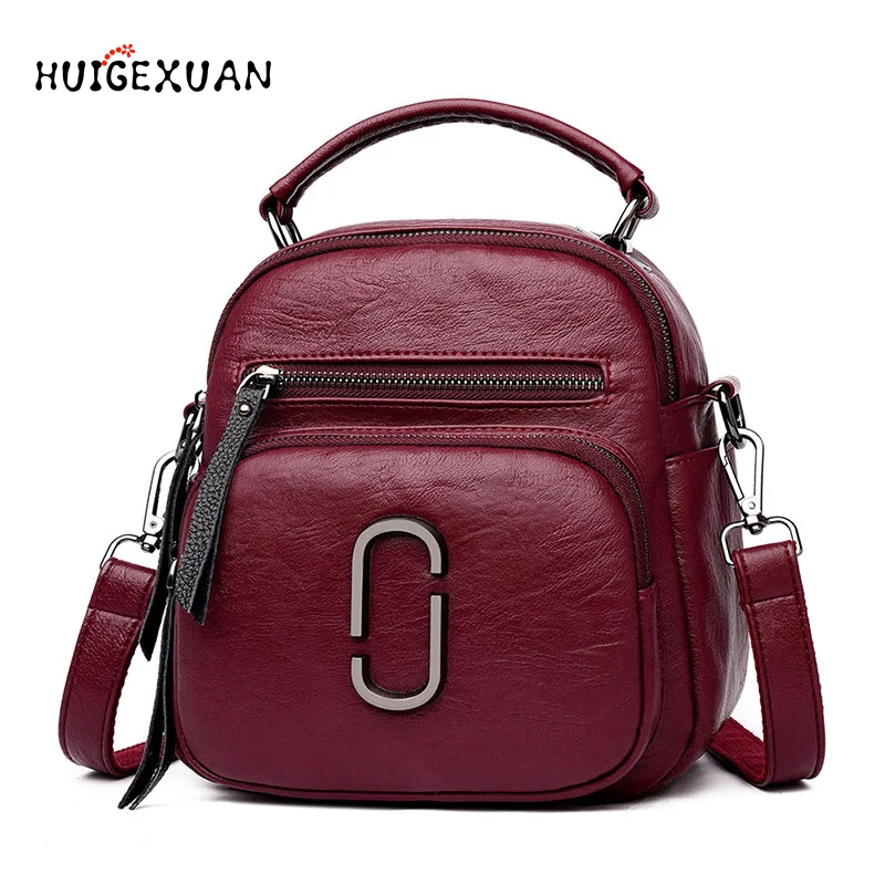 

Fashion Women Mini Backpack Casual PU Leather Small Teenage Girl Satchel Designer Shoulder Bag Multi-Purpose Backpacks Lady Bags