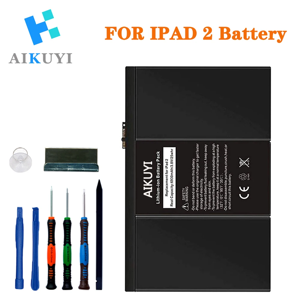 Батарея Replacement Kit for iPad 2 2nd поколения A1395, A1396, A1397 с полной Ремонт набор инструментов