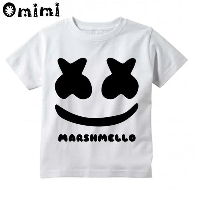boys girls dj marshmello design t shirt kids great casual short