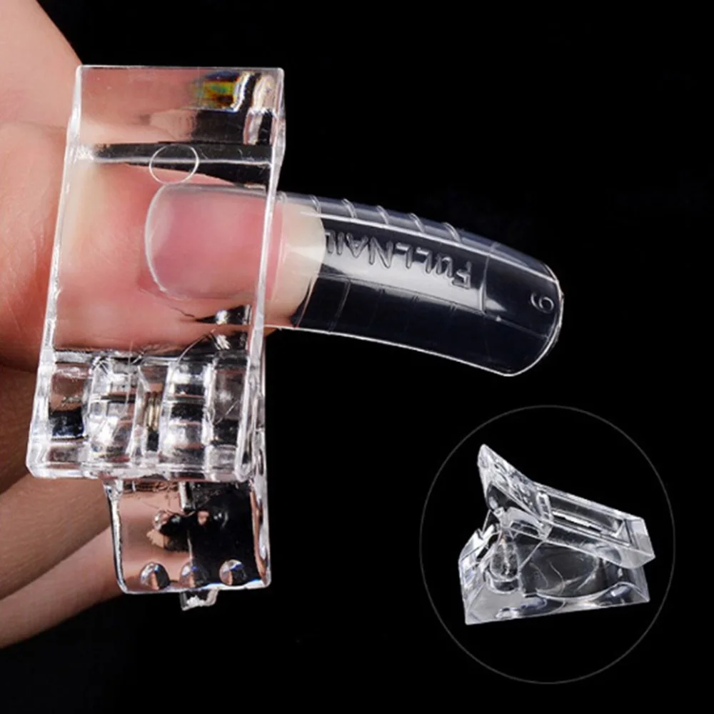 Маникюрный быстрый клей для наращивания, фиксированный зажим для ногтей, полигель, быстрое наращивание ногтей, клипса для наращивания пальцев, УФ светодиодный инструмент для дизайна ногтей