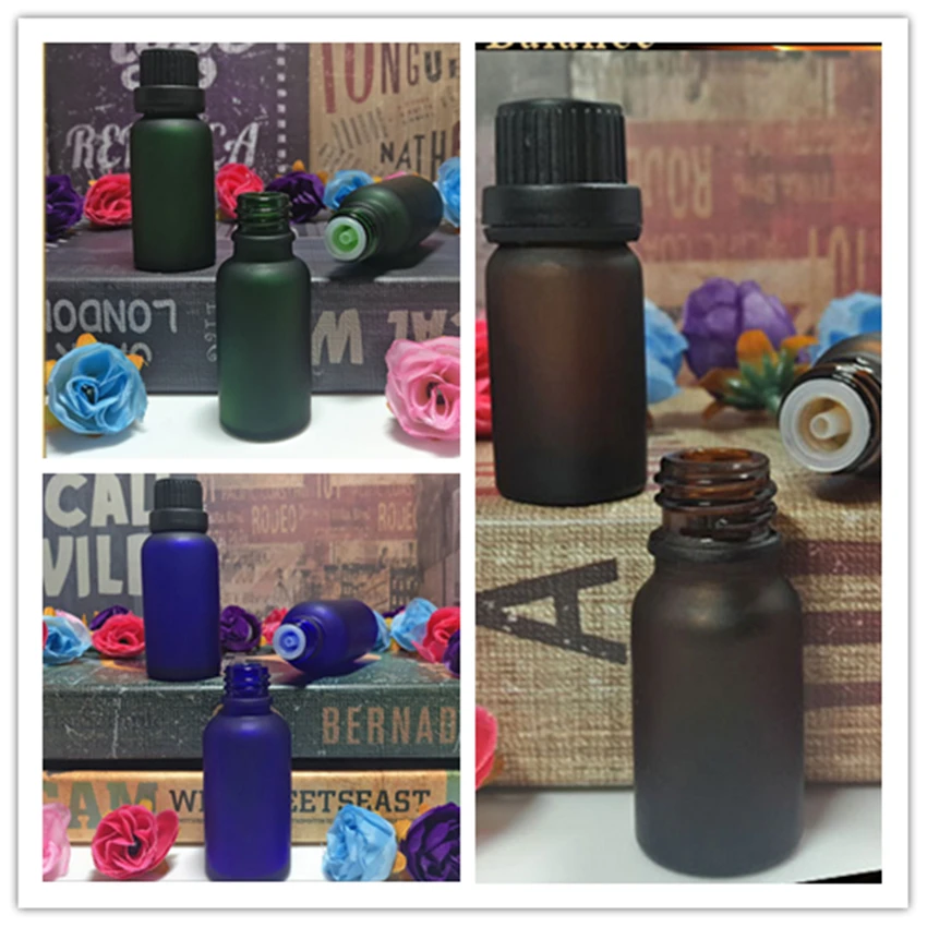 30PCS Frosted Glass Essence Oil Bottle Essential Oil bottles Containers