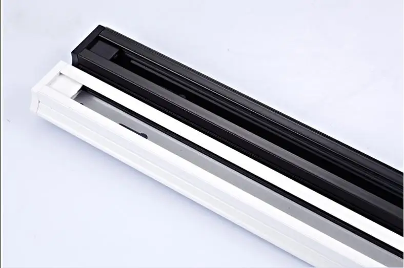 2 провода, 1 фазный светильник, Заводские алюминиевые аксессуары, рельсы, глобальный светодиодный светильник, аксессуары для треков, профиль 1 м