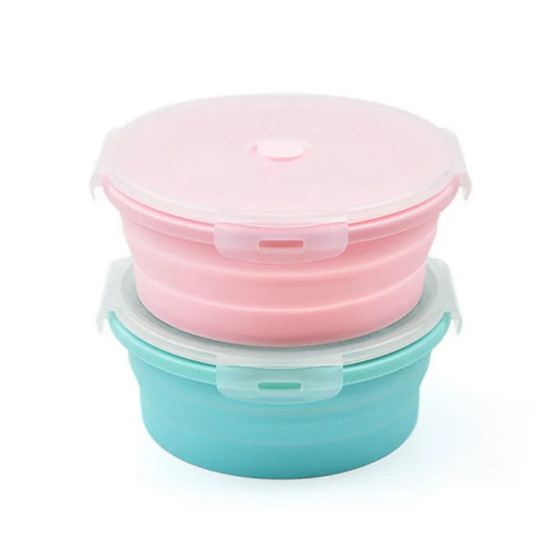 3-4pcs-Set-Round-Silicone-Food-Portable-Lunch-Box-Bowl-Bento-Boxes-Container-New (1)