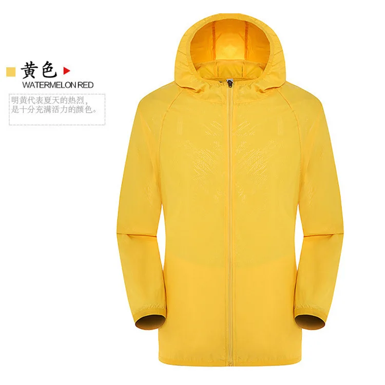 Стиль рыбалки для одежды из ткани быстросохнущая анти-УФ Солнцезащитная куртка спортивная одежда с длинными рукавами - Цвет: Цвет: желтый