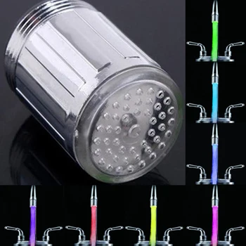 

Led Bathroom Faucet Color Changing Faucet Colorful LED Faucet Temperature Indicator Light for Hot or Cold Water Tap Nozzle Head