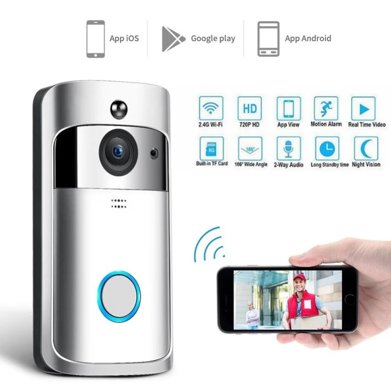 

Smart IP Video Intercom WI-FI Video Door Phone Door Bell WIFI Doorbell Camera For Apartments IR Alarm Wireless Security Camera