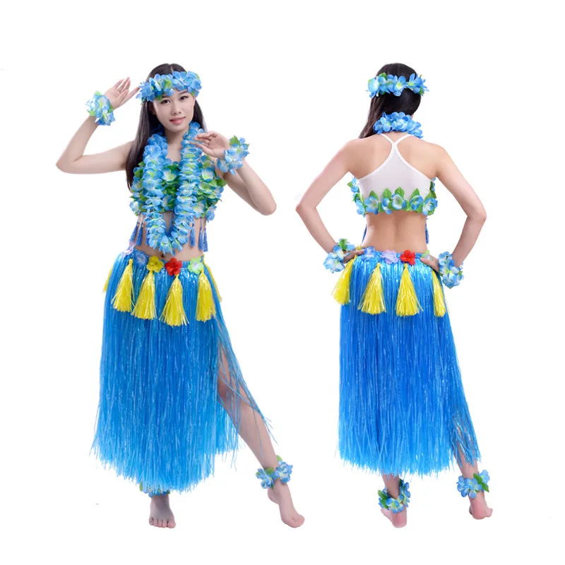 Женские Гавайские юбки hula вечерние костюмы на Хэллоуин с эластичной талией