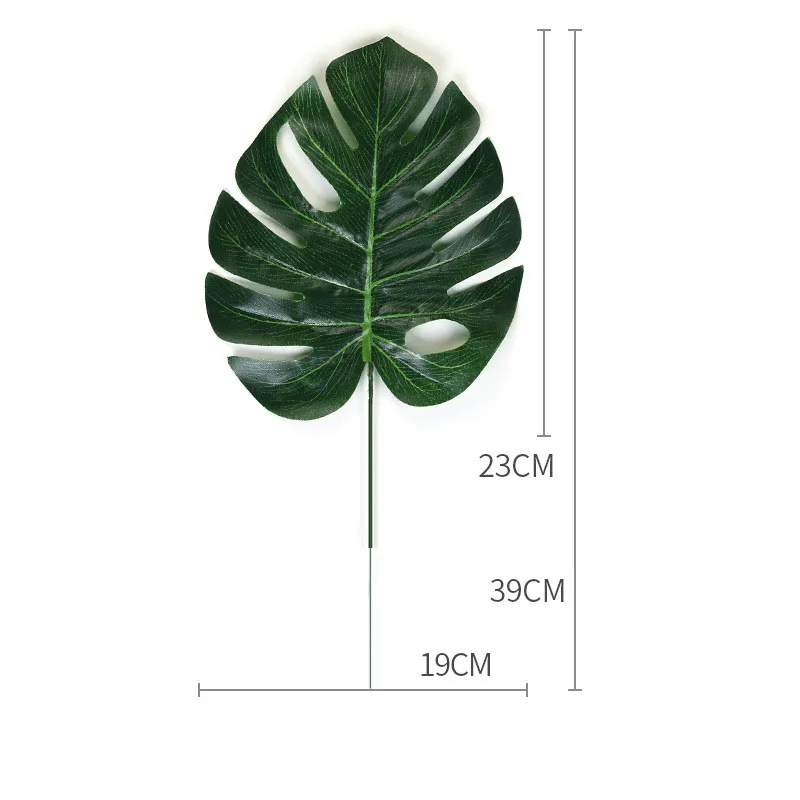 Искусственные растения Monstera зеленые листья в форме Панциря Черепахи садовый
