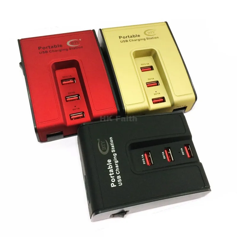 USB 5-Port Charging Station 100-240V 50/60Hz US/EU Charger Output DC 5V5A 5USB Mobile Tablet BTY M3005 | Электроника