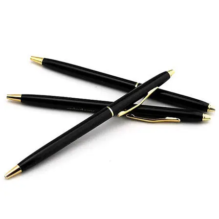 

Great quality metal roller pen gold and black mixed color 10g/pc with a cute gift box free shipping during Christmas Season