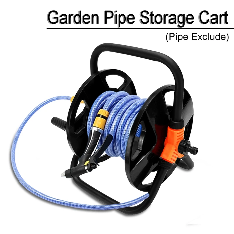 ABLA Garden Hoses Reel Garden Pipe Storage Cart Pipe Exclude Winding Tool Rack Portable Garden Hoses Reel