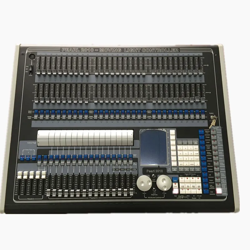 PROD 32476945996 Pearl 2010 moving light controller dj lighting dmx
console computer stage light equipment with LCD display flight case
2048chs