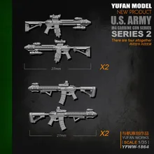 1/35 Смола YUFAN модель комплект M4 винтовка-2 листов полный набор Неокрашенный комплект Gun1864