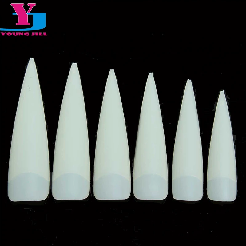 Buy 500pcs Faux Long Sharp Stiletto False Acrylic