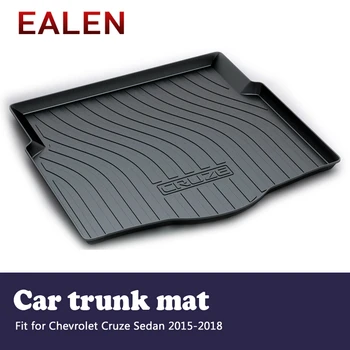 

EALEN For Chevrolet Cruze Sedan 2015 2016 2017 2018 Boot Tray Waterproof Anti-slip mat Accessories 1Set Car Cargo rear trunk mat