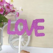 12 PcsPersonalized свадебный торт Топпер, акриловое пользовательское имя торт Топпер, на заказ свадебный торт Топпер, Романтическая любовь блестящая бумага