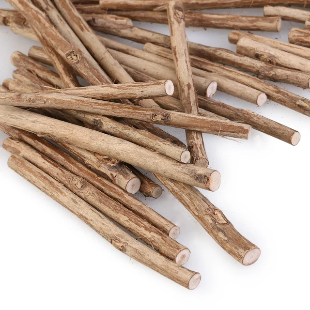 100pcs 10cm long 0 5 0 8cm in diameter wood log sticks diy food wood