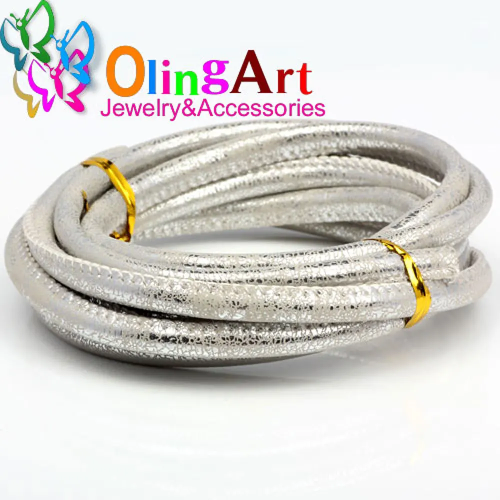 Шнурок из искусственной кожи OlingArt 4 мм 2 м/лот веревка для самостоятельного