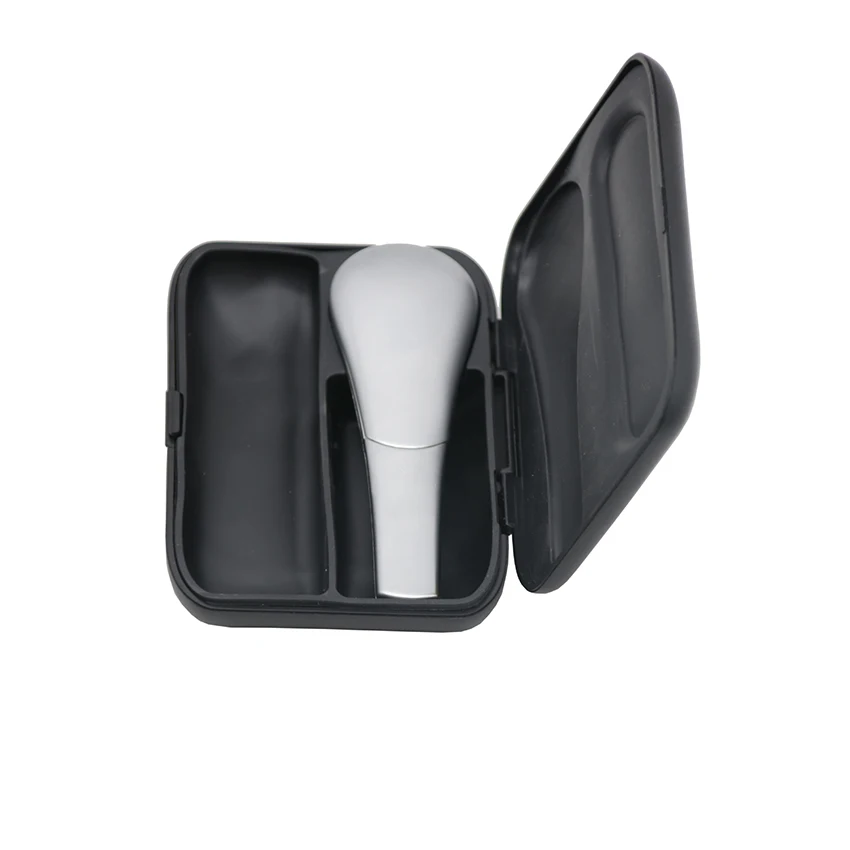 

1Pcs Top Quality Spoon Style Journey Pipe With Gift Box Cigarette Accessories Not Hot Windproof Metal Smoking Tobacco Weed Pipe