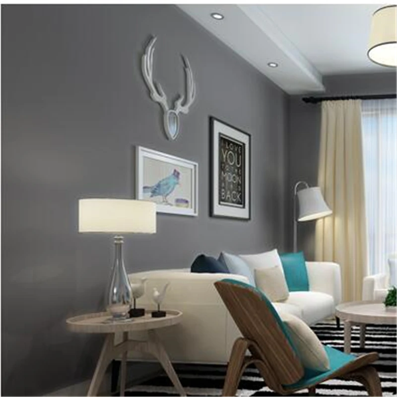 Us 3337 29 Di Scontobeibehang Alla Moda Puro Colore Chiaro Grigio Verde Blu Carta Da Parati Soggiorno Camera Da Letto Completa Di Sfondo Papel De