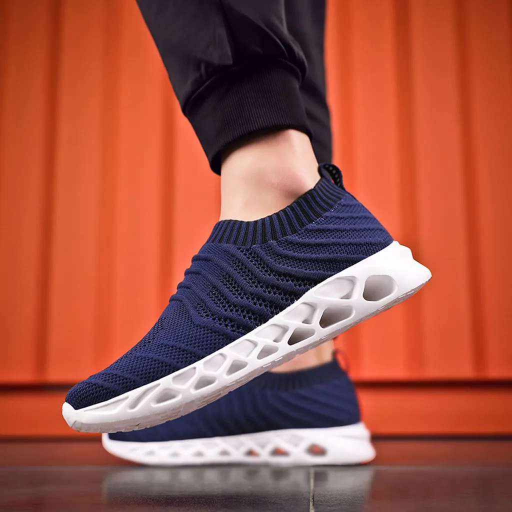 

men shoes 2019 new man casual shoes fashion Summer Men's Mesh Breathable Sneakers Lightweight Casual outdoor Slip-On Shoes