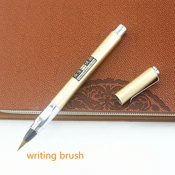 

Multi-color Metal Calligraphy Pen Soft Hair Writing Brush Painting Drawing Watercolor Fountain Pen School Supplies Stationery