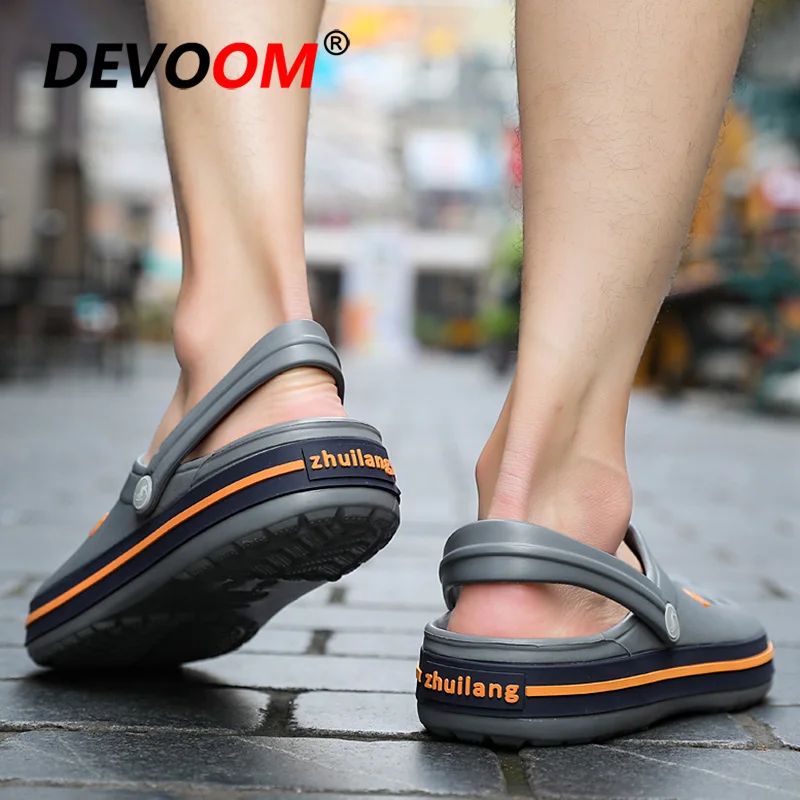 New Fashion EVA Sandalias Para Hombre Men Sandals Clog Crocse-Shoes Chef Shoes Sandale Homme Native Shoes Mens Sandals Summer 44