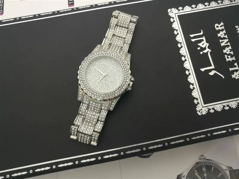 Модные женские часы с бриллиантами, Роскошные Аналоговые кварцевые наручные часы из нержавеющей стали, женские часы, лидер продаж, Reloj Mujer