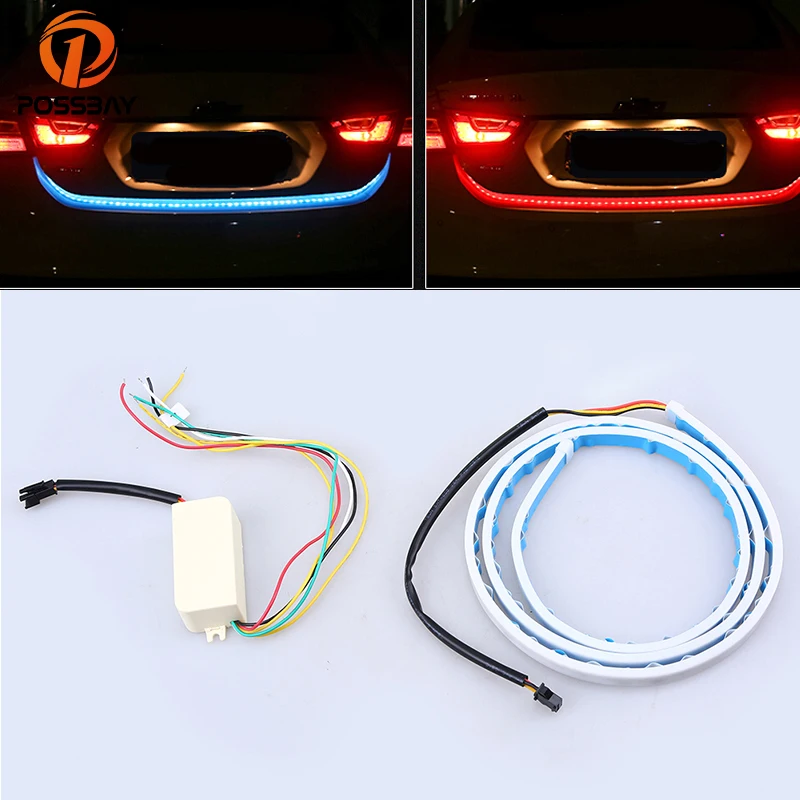 POSSBAY Car Flowing Tail Lights LED Braking Lamp Truck Turn Signal