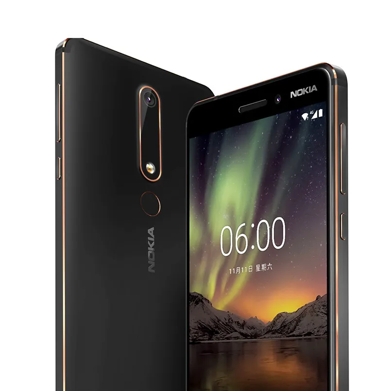 Nokia 6 2nd мобильный телефон 4 г LTE 5,5 "Snapdragon 630 Octa Core ГБ оперативная память 32 ГБ/64 Встроенная 16MP 8MP двойной камера Android смартфон