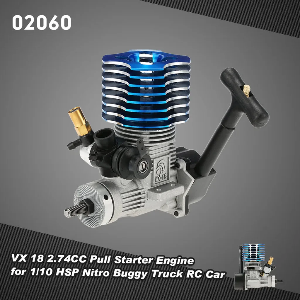 RC 02060 VX 18 2.74CC Потяните Стартер двигатель для 1/10 HSP nitro buggy грузовик RC автомобиль игрушки для детей Высокое качество RC запчасти для автомобилей