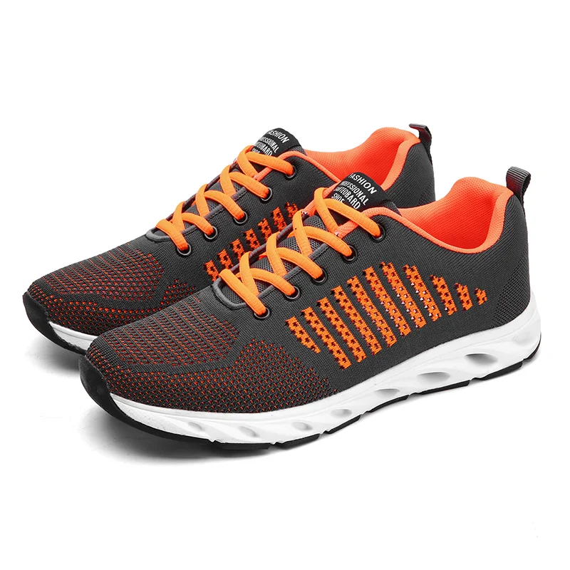

2019 Spring Flying Woven Casual Shoes Running Men Sport Leisure Shoes Men Lightweight Breathable Sneakers Man