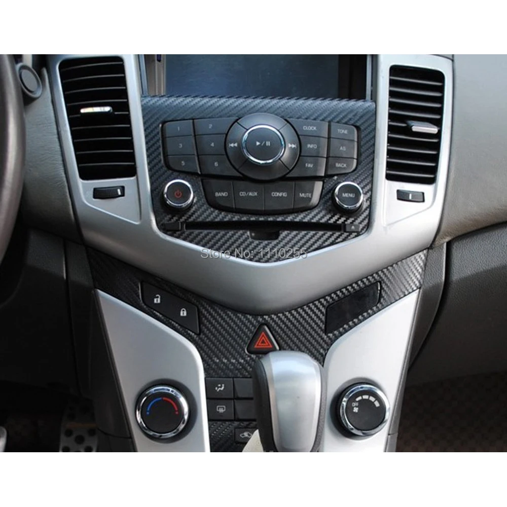 

Aliauto Carbon Fiber Vinyl Sticker Car Center Console Sticker Special Designed Accessories for Chevrolet Chevy/ Holden Cruze