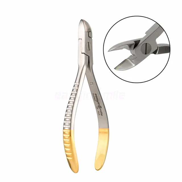 Dental orthodontic Ligature wire cutter Easyinsmile Ligature Cutter TC Half Gold MAX 0.014