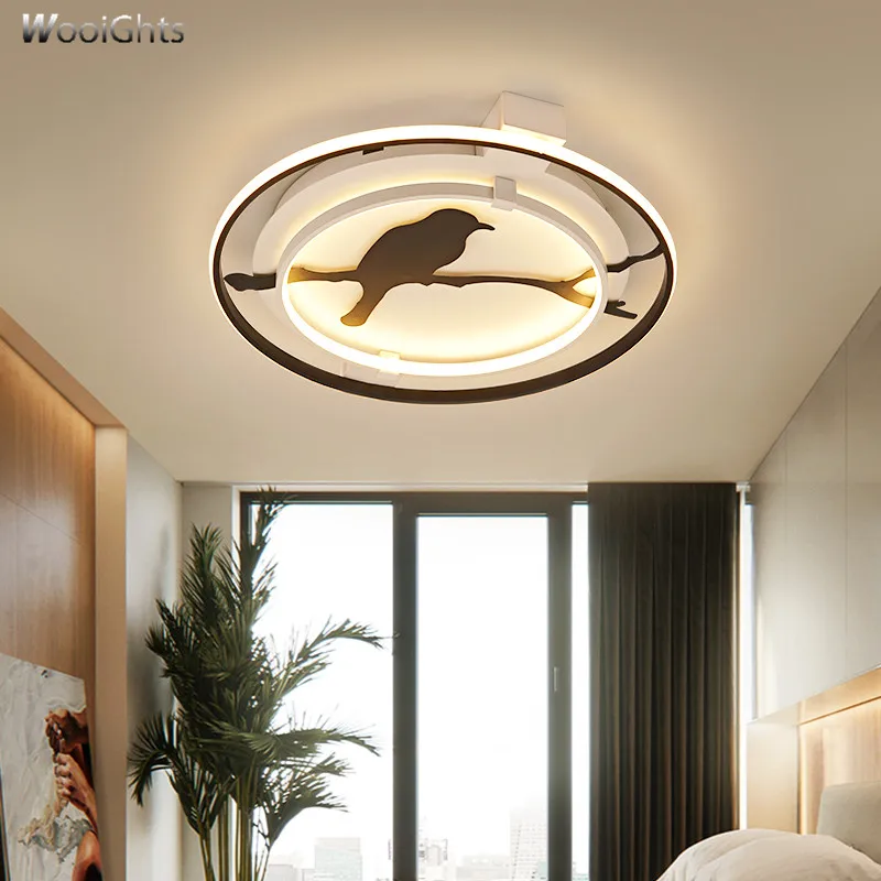 

Wooights Modern Chandelier For Living Room Bedroom Surface Mounted Round creative Ceiling Chandelier Lighting Lustre Chandelier