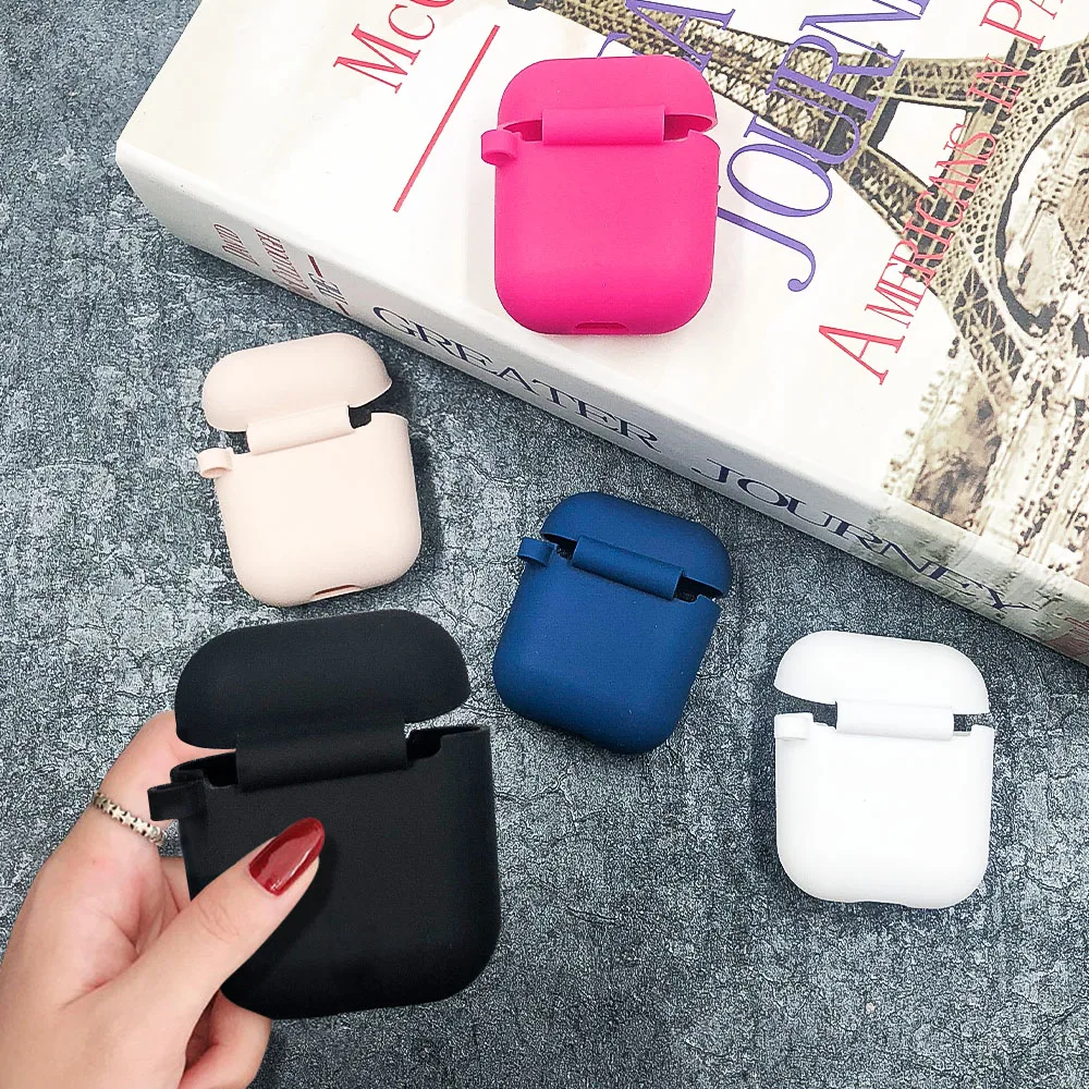 Мягкий силиконовый чехол для Airpods Air Pods противоударный защитный наушников