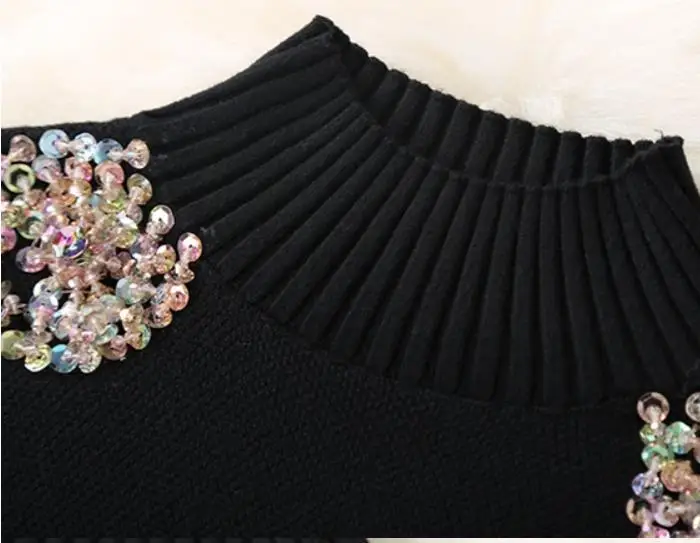 2020 spring and autumn new short-sleeved beaded