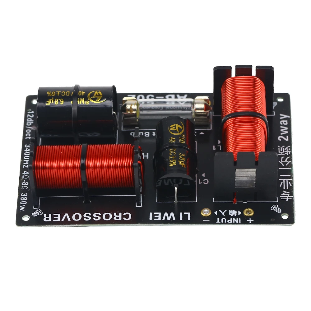 Divisor de Freqüência Ghxamp 2 Maneira Alto-falantes Crossover Tweeter Baixo Divisor Bidirecional Agudos Woofer Padrão 12db - Oct Pcs 380 w 3.4 Khz - Image 4