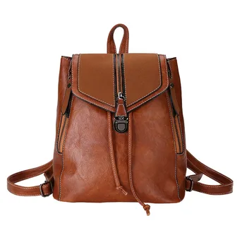 

Women Leather Backpack High Quality Youth Backpacks for Teenage Girls Female School Shoulder Bag Bagpack