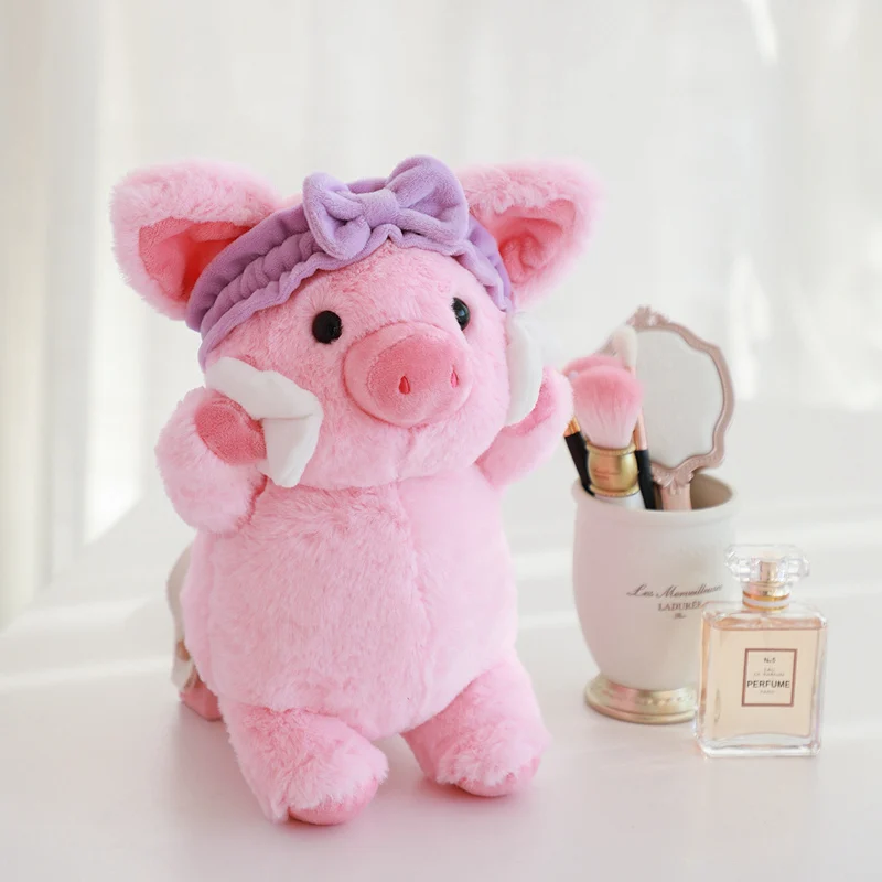 Плюшевые Make Up Pig игрушка творческий косметическая коробка рекламные подарки Симпатичные мягкие высокое качественное оголовье в виде розовой свинки ватным тампоном макияж игрушка для нее