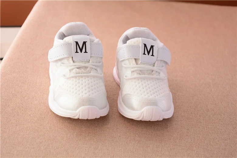 Новинка осени модные чистая дышащий Розовый отдыха спортивные кроссовки для девочек белые туфли для мальчиков Брендовая детская обувь