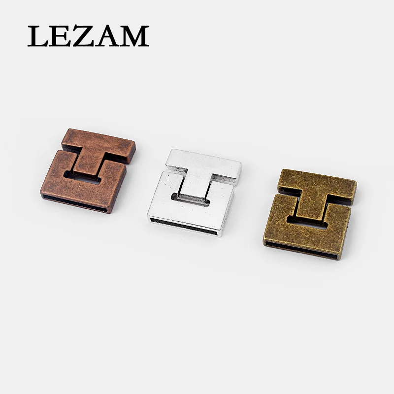 

2sets Antique /Bronze/Copper Buckle Strong Magnetic Clasp For 30*2mm Flat Leather Cord Jewelry Findings Accessories