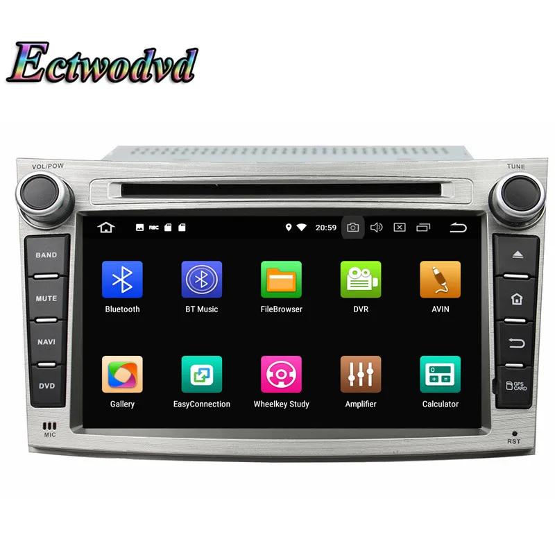 Discount Ectwodvd Octa Core 4G RAM 64G ROM Android 9.0 Car Multimedia DVD Player GPS HeadUnit For Subaru Legacy/outback 2009 2010-2012 1