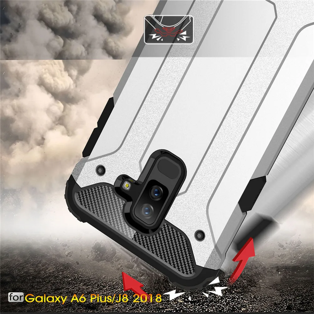 

For Samsung Galaxy J8 Case 2018 Case Luxury Armor Anti-Shock Hybrid Silicone Case For Samsung Galaxy J8 2018 CASE A6 PLUS