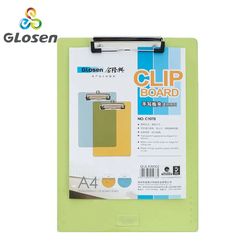 

A4 Clipboard Clip Anti-Slip Writing Board Sketch Painting Clipboard Paper Office School Supplies C1078 Glosen