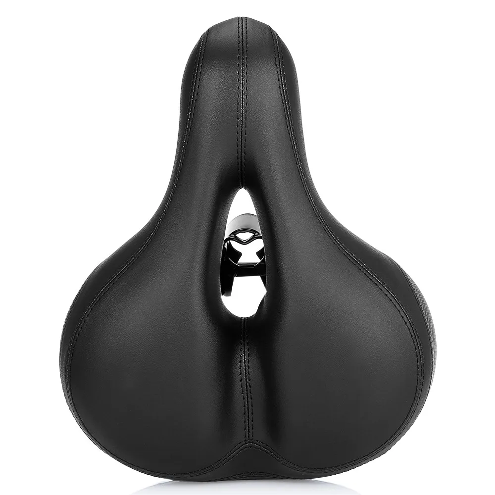 Comfort Wide Big Bum Bike Bicycle Gel Cruiser Extra Sporty Soft Pad Saddle Seat Road Mtb Mountain Bike Leather #3O18 (32)